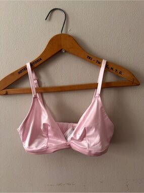 Source Unknown Light Pink Satin Bralette